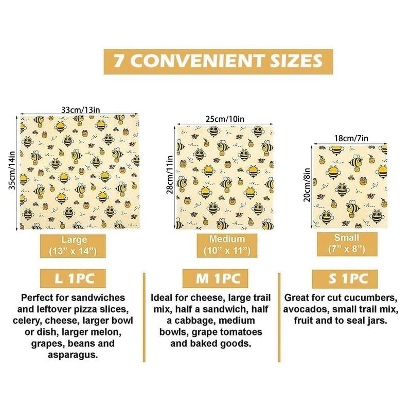 3pcs Reusable Food Fresh Keepi - Beeswax Food Cover review and price
