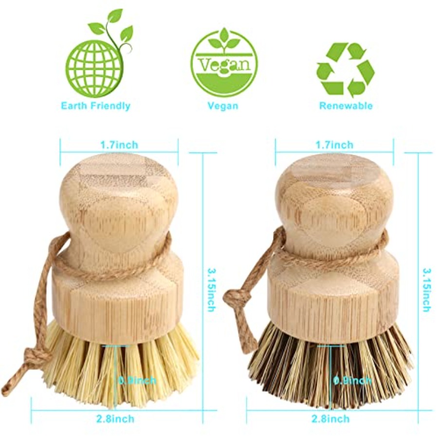 Bamboo Dish Brush Set, 2 Pcs P - Dish Brush Bamboo review and price