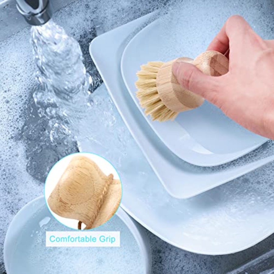 Bamboo Dish Brush Set, 2 Pcs P - Dish Brush Bamboo review and price