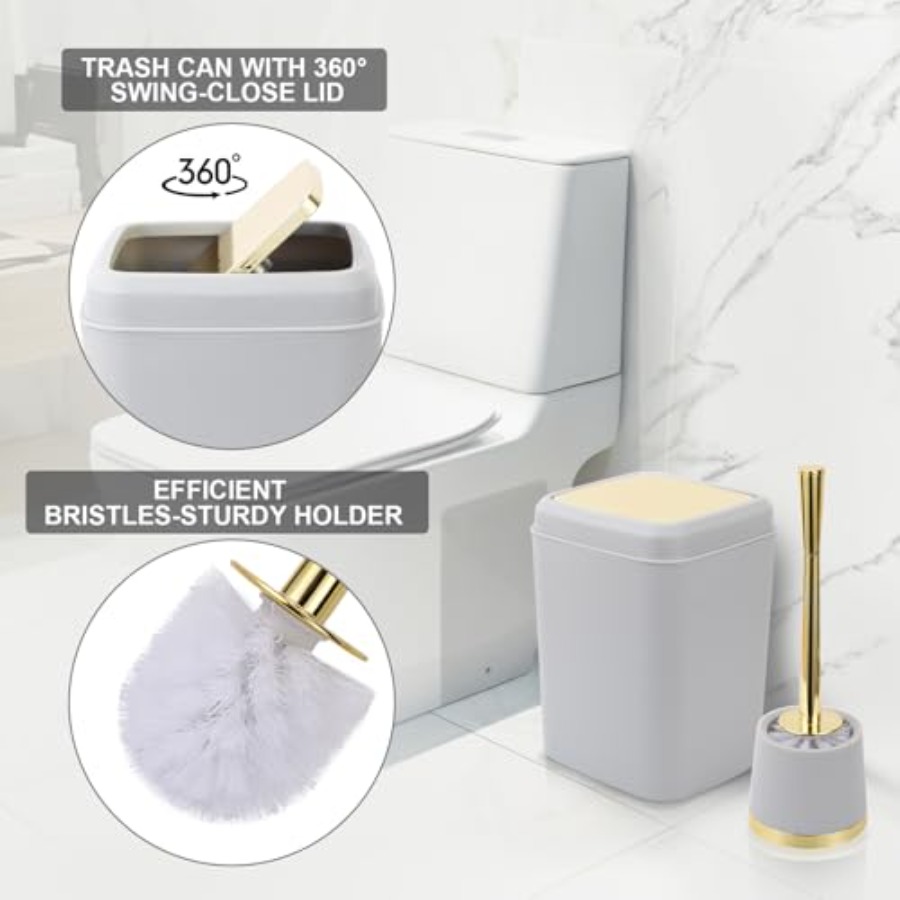and Gold Accessories - 10 Pcs  - Dish Brush Bamboo review and price
