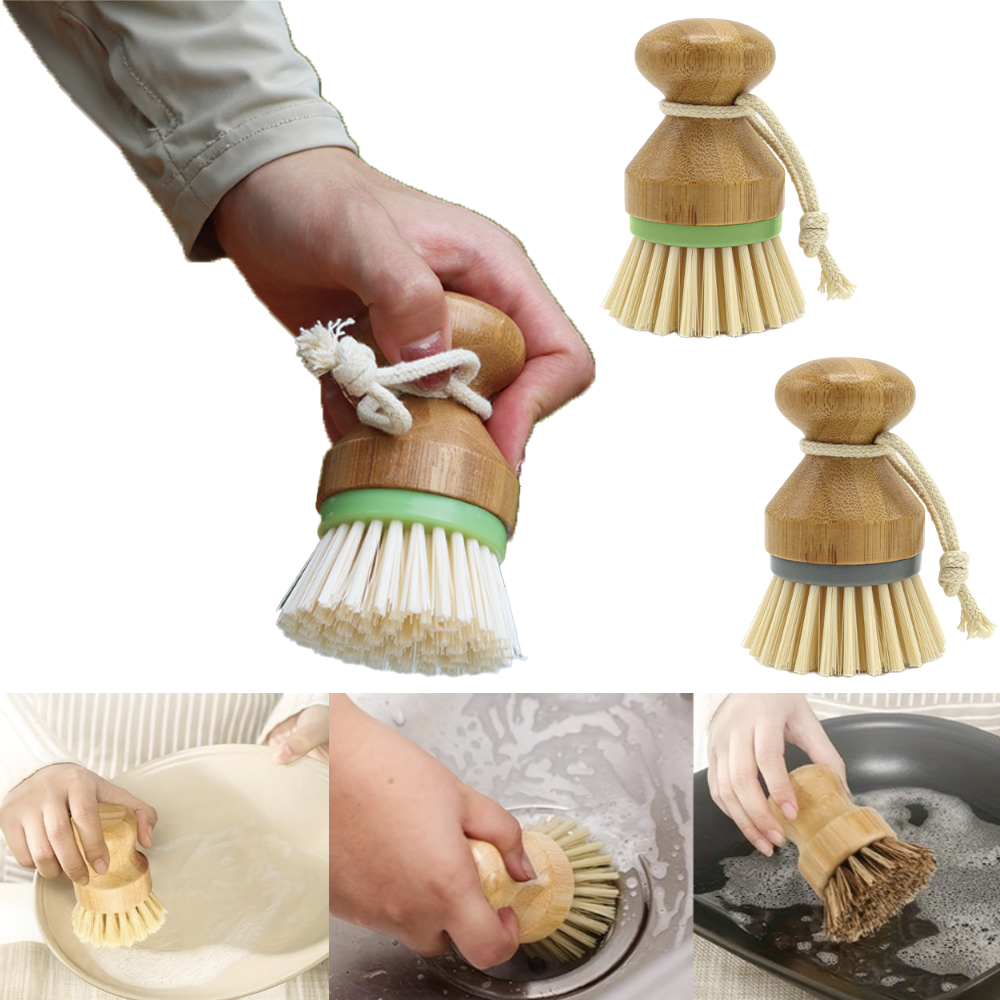 Bamboo Pot Cleaning Brush – Ou - Dish Brush Bamboo review and price