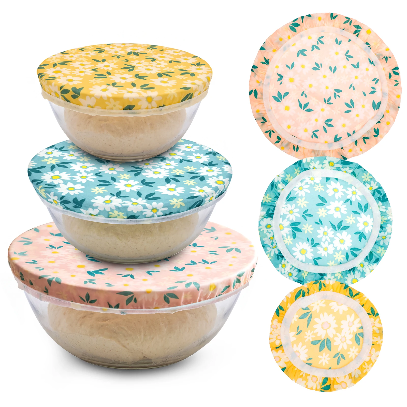 3Pcs Bowl Covers Cotton Beeswa - Beeswax Food Cover review and price