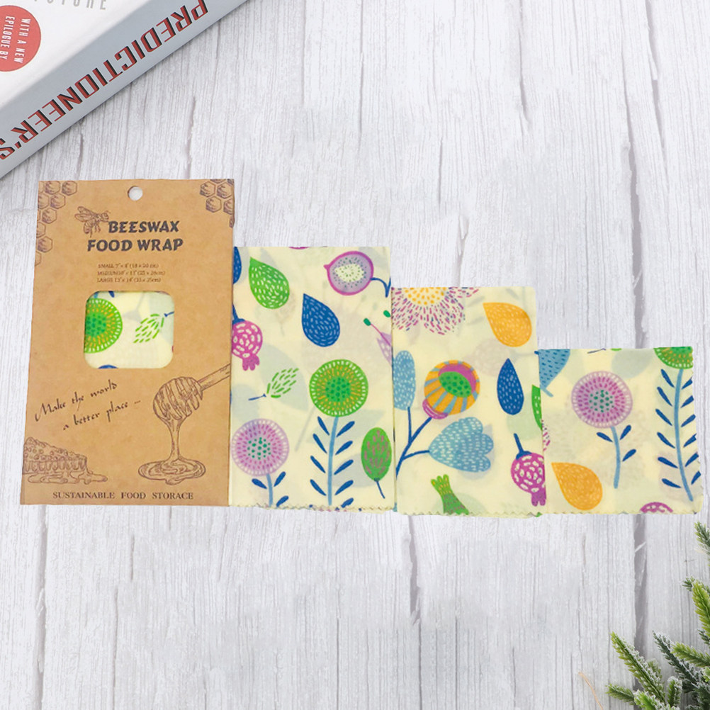 3pcs Beeswax Food Wraps Reusab - Beeswax Food Cover review and price