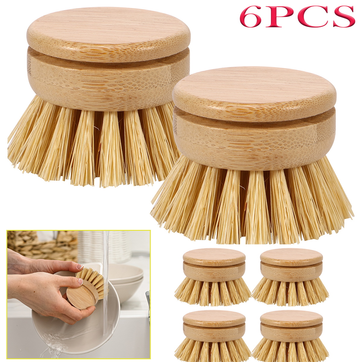 Kitchen Dish Brush Natural Bam - Dish Brush Bamboo review and price