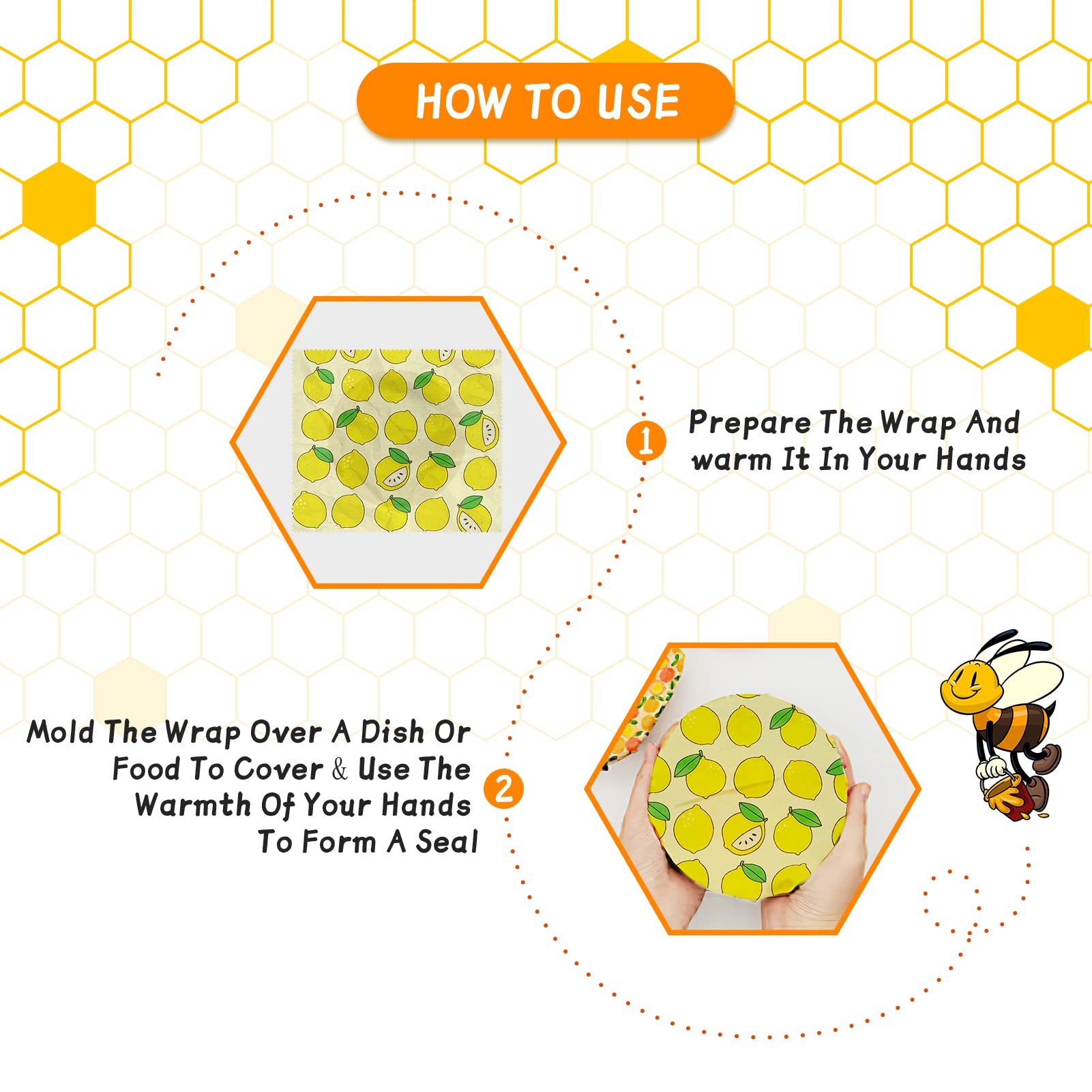 3PC/SET Beeswax Food Wraps Reu - Beeswax Food Cover review and price