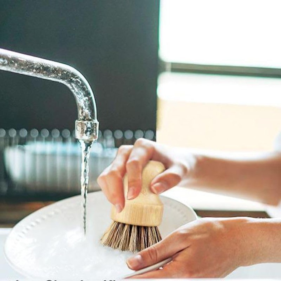 6 Packs Bamboo Dish Scrubber - - Dish Brush Bamboo review and price