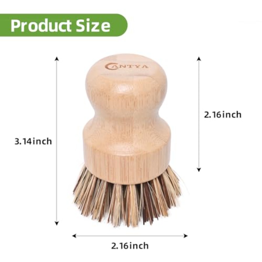 6 Packs Bamboo Dish Scrubber - - Dish Brush Bamboo review and price