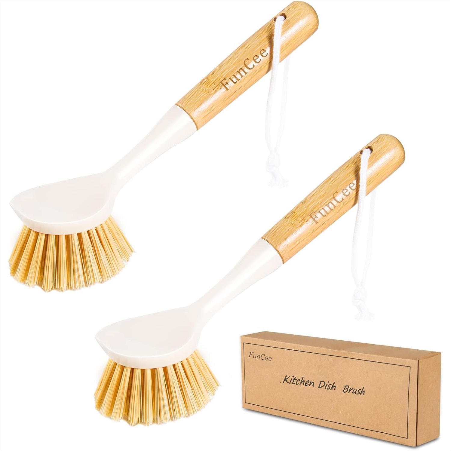 2 Pack Kitchen Dish Brushes wi - Dish Brush Bamboo review and price