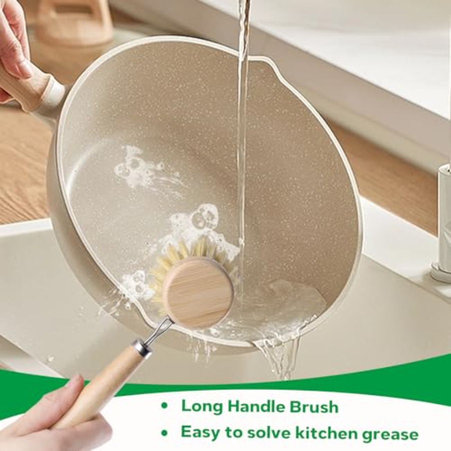 Bamboo Dish Brush Set - 5 Pack - Dish Brush Bamboo review and price